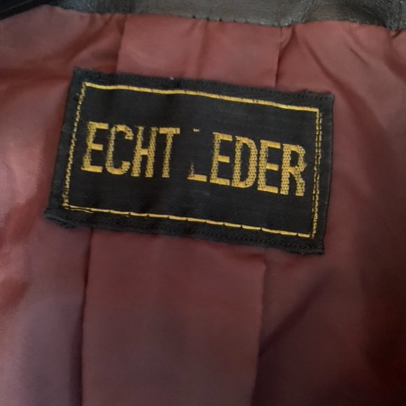 VINTAGE '1970's Austrian "Echt Leder" Mod Coat - Picture 6 of 9